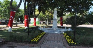 MUDANYA’LI KAHRAMAN ASKER ŞÜKRÜ ÇAVUŞ ANITI’NIN ÇEVRESİ YENİLENDİ