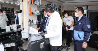 Ümraniye’de Berber ve Kuaförlere Hijyen Seti Dağıtıldı